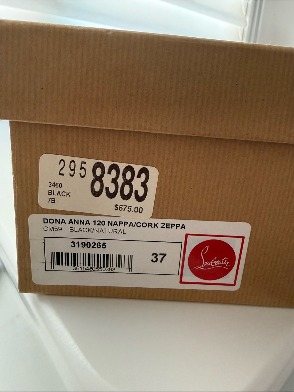 Christian Louboutin Black Leather Dona Anna Size 37 - Picture 5 of 5